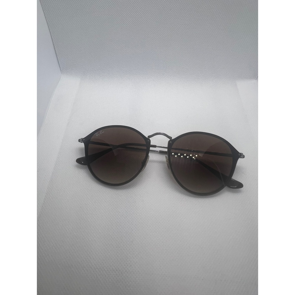 Ray Ban RB3574-N‎ Round Sunglasses Bronze Gradient Lenses Black Metal Frames